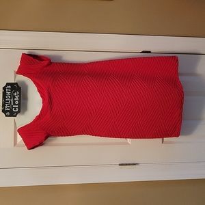 Brat Star XL Orange Sheath Dress New Cap Sleeve